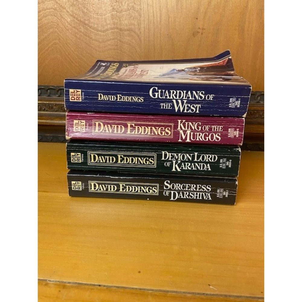 David Eddings The Malloreon Books 1-4 Paperback Lot Del Rey Fantasy Vintage